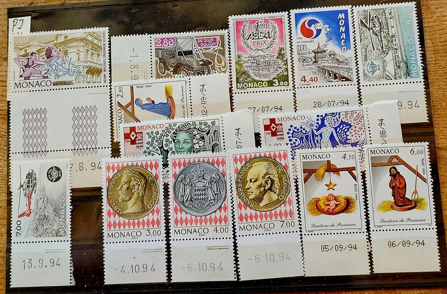 Alle Briefmarken: MONACO   Coins datés **, 1994 – Neu (gemäss Beschreibung) aus Les Valettes von Nuba1