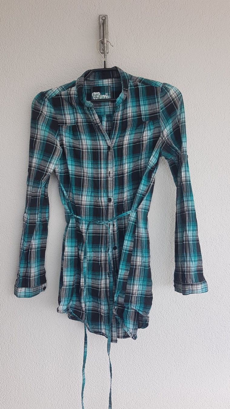 Camicette: Bluse Ruby Tuesday karo blau/türkis/schwarz XS – Usato da Uetendorf venduto da oinkioink88 2
