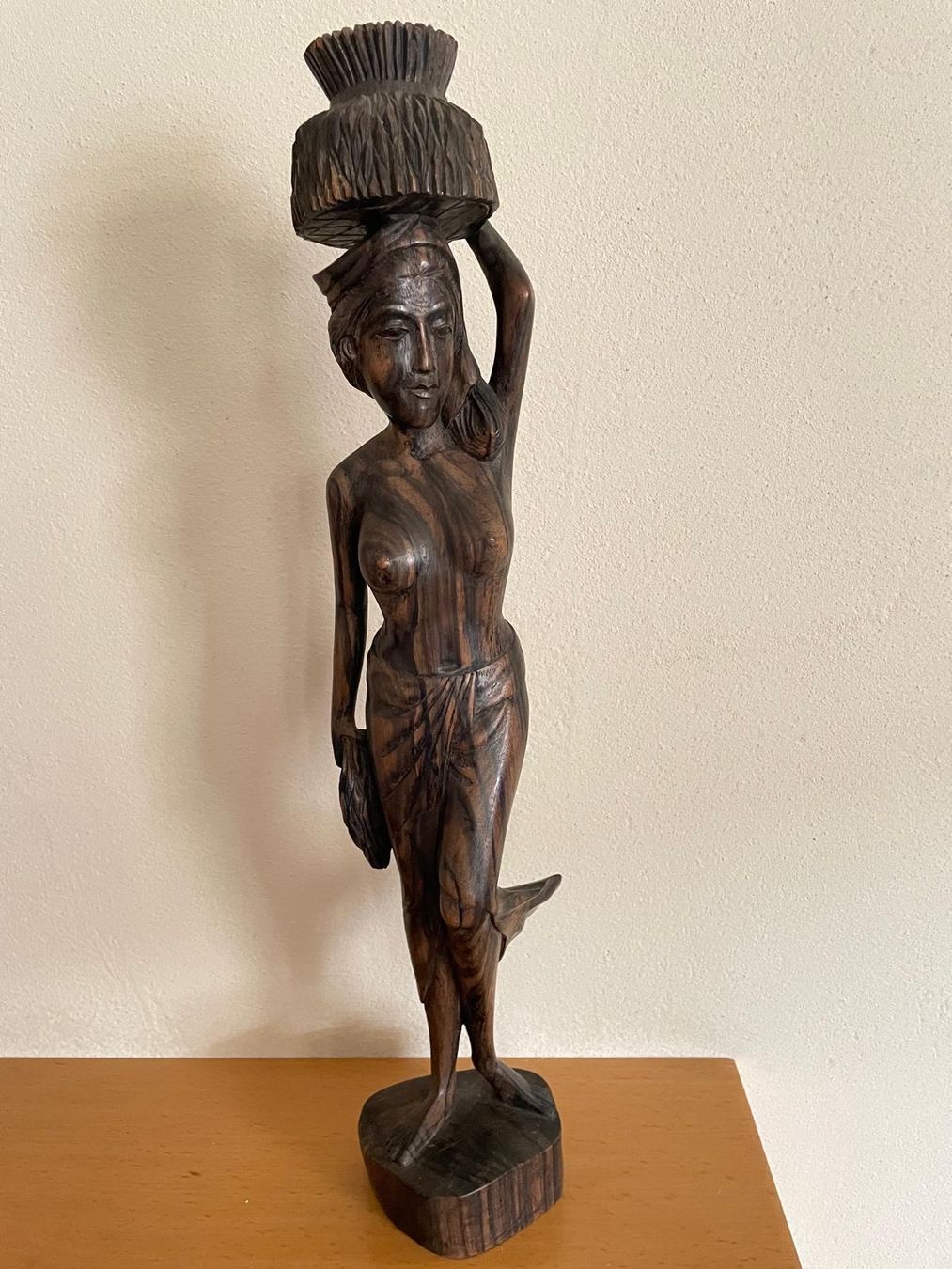 Statuette: 3 Holzfiguren aus Bali, Handarbeit – Usato da Schwerzenbach venduto da Tamama 4