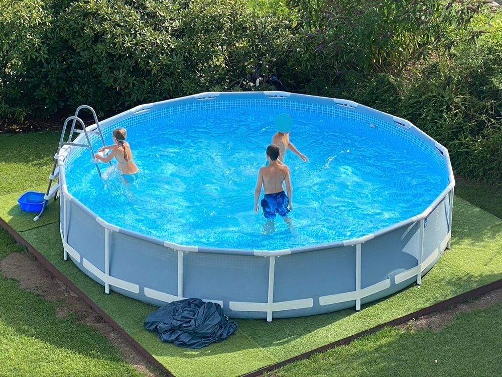 INTEXPOOL ø 457 cm - Komplettset mit Sandfilter 1
