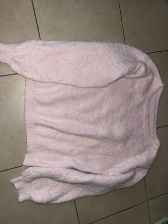 Damen Pullover rosa grob gestrickt gebraucht