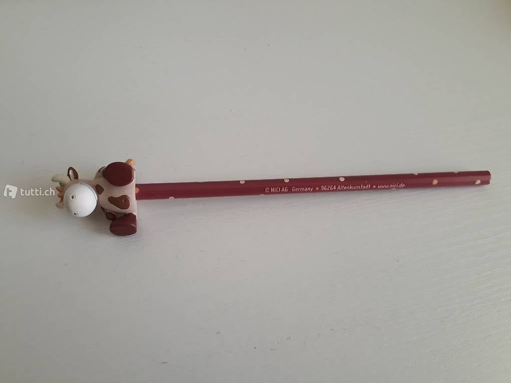 Matite, matite colorate & gessi: Nici Bleistift mit einer Kuh oben drauf – Nuovo (secondo la descrizione) da Urdorf venduto da Jeani_