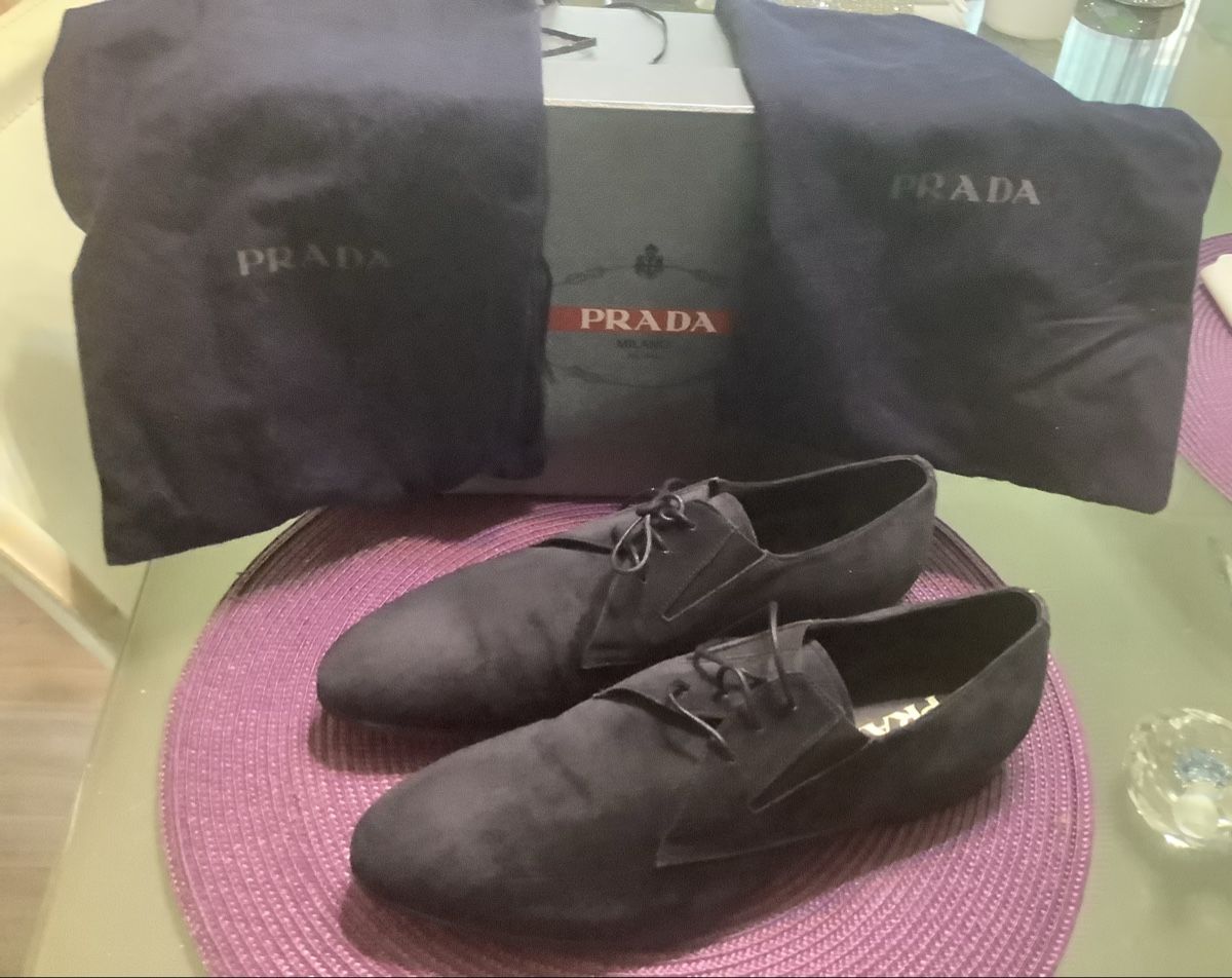 Prada Scarpe da uomo: PRADA HERRENSCHUH GR.39 WILDLEDER – Nuovo e nell'imballaggio originale da Adlikon b.Regensdorf venduto da Crystaldragon09