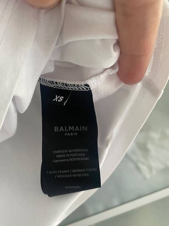 T-shirt: T-shirt femme BALMAIN authentique  – Nuovo e nell'imballaggio originale da Riaz venduto da tim_276t 1