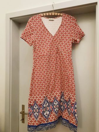 Boysen's Sommerkleid, Grösse 38, rot/weiss gemustert!
