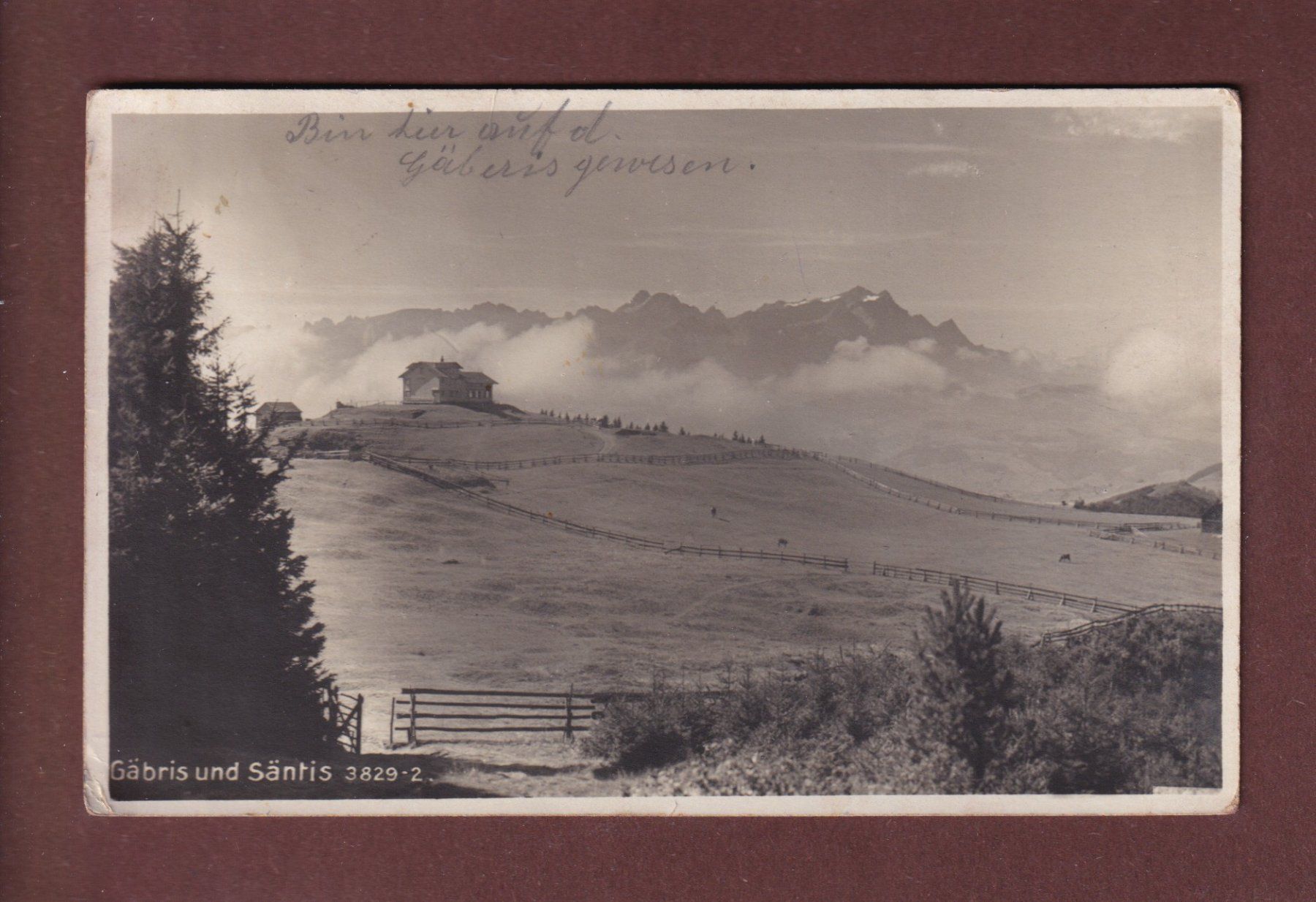 Cartoline postali: GÄBRIS und Säntis - 1926 – Usato da Pully venduto da nicecards-shop