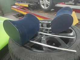 Kopfstützen BMW e12, e24, e23 blau