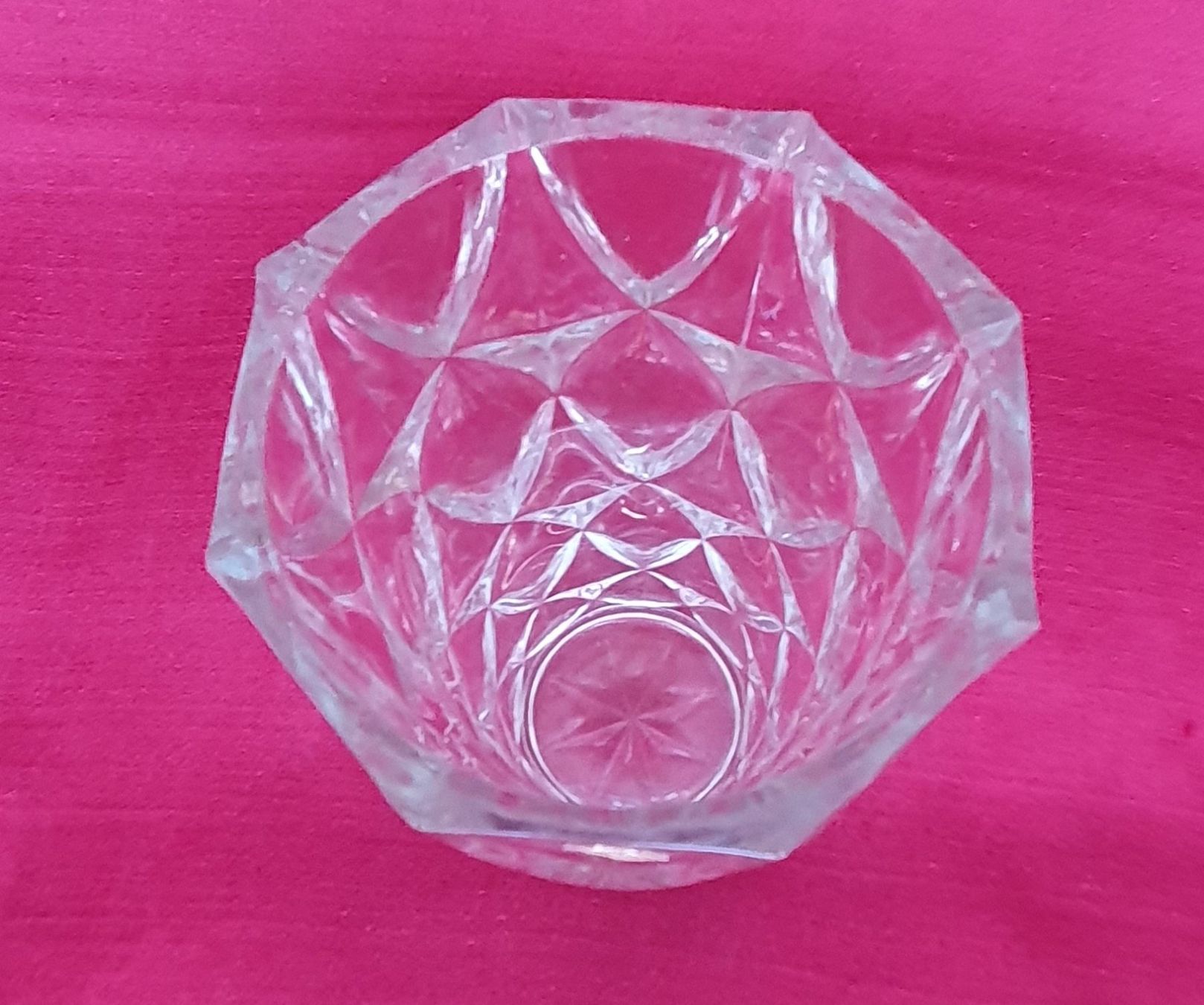 Vasi & Recipienti: Kristall Glas Vase - 8-eckig - 14 x 20 cm – Usato da Auw venduto da beretta1966 3