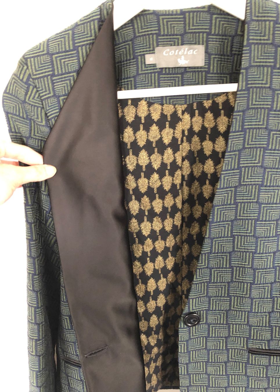 Giacche: Blazer asymétrique Cotélac vert texturé taille 0 / 34 – Nuovo e nell'imballaggio originale da Coppet venduto da Vanessamode 8