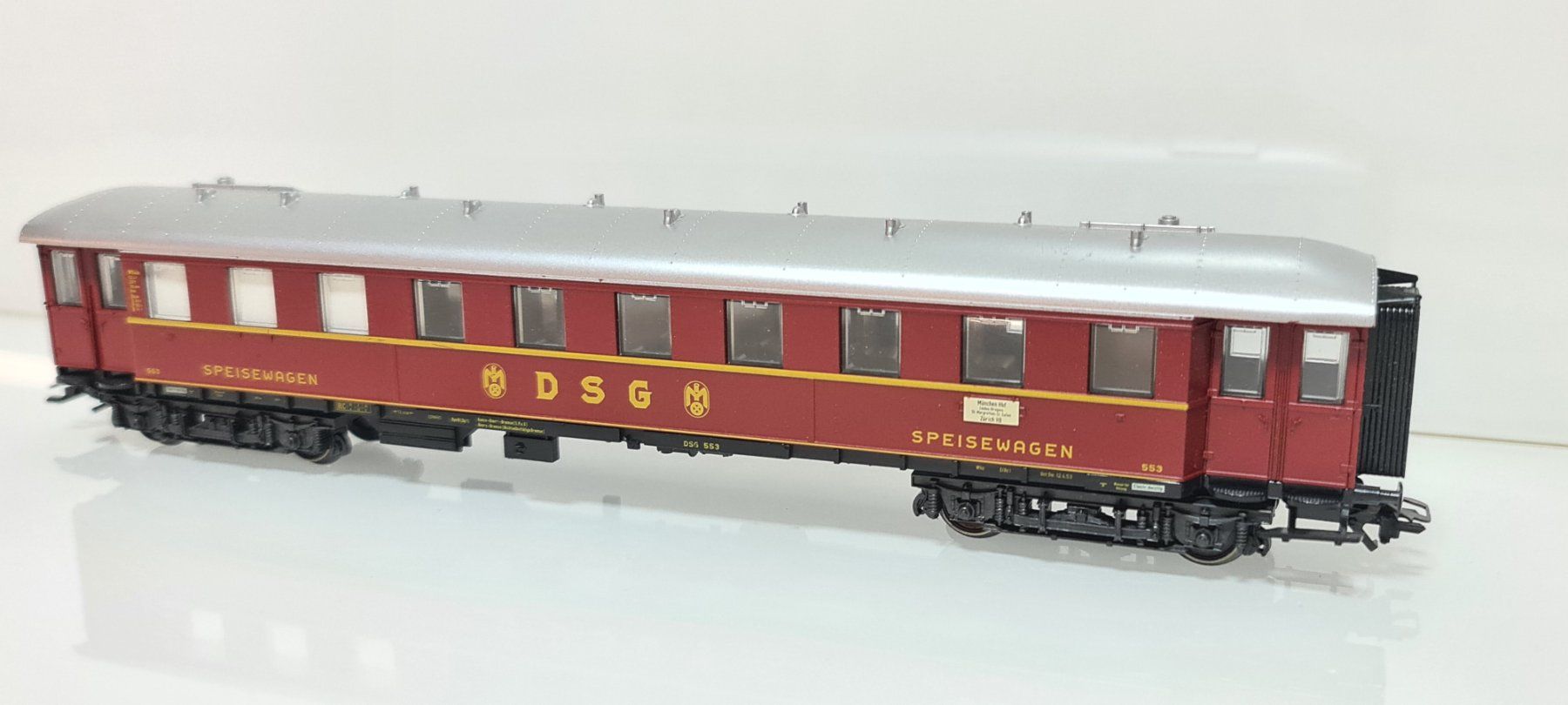 Märklin Modellini di ferrovie: Märklin DSG Speisewagen H0/AC – Usato da Neuenhof venduto da ludovicco