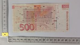 500 Tolar Slowenien Banknote, Rarität!