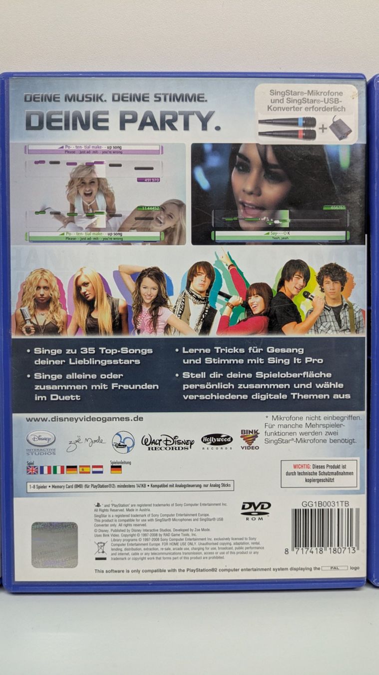 Giochi: Disney Sing It Set: Mikrofone + 4 Spiele, PlayStation 2 – Usato da Menziken venduto da mame18 4
