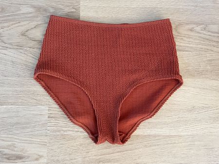 Badehose | hoher Bund | Ziegelrot | Gr S | neuwertig