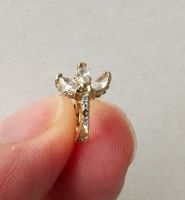Ein Huggie-Ohrring / Creole vergoldet 925 Sterling Silber