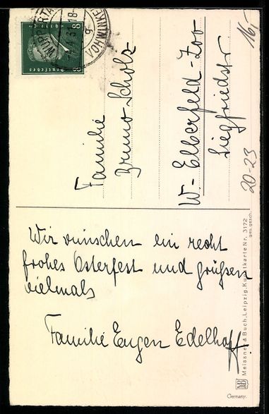 Cartes postales: AK Osterhase ist in Eile, Ostergruss – D'occasion à Berlin par bartko-reher 1
