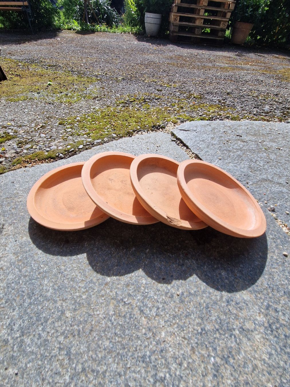 Sottobicchieri: 4er Set Terrakotta Untersetzer, Ø 20 cm – Usato da Weggis venduto da Oswadan 1