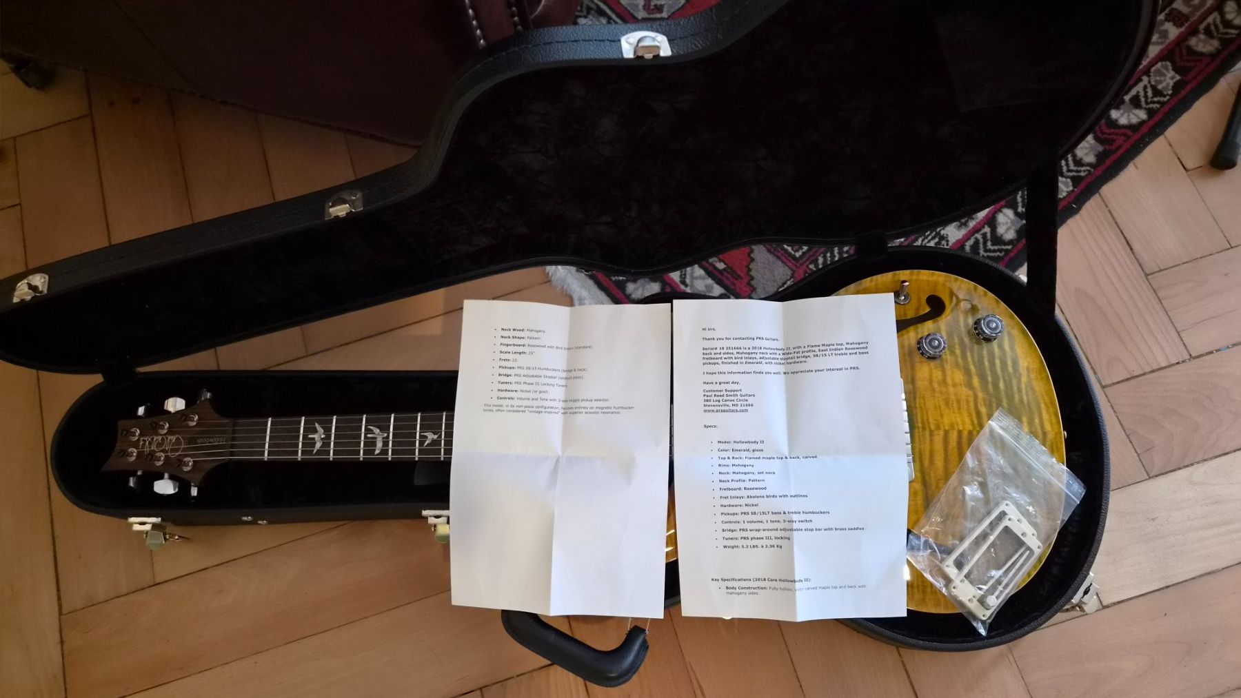 PRS Strumenti musicali: PRS Hollowbody 2 2018 – Usato da pieterlen venduto da AntonelloGuitars 2