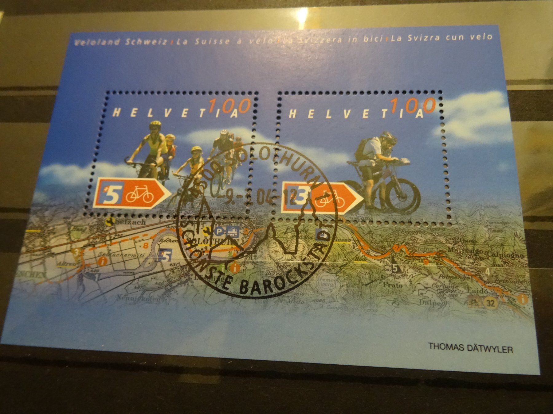 Tutti i francobolli: 2004 Veloland ET-STEMPEL SOLUTHURN – Usato da Olten venduto da pechsisa1