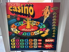 Frontscheibe zu Spielautomaten monte casino