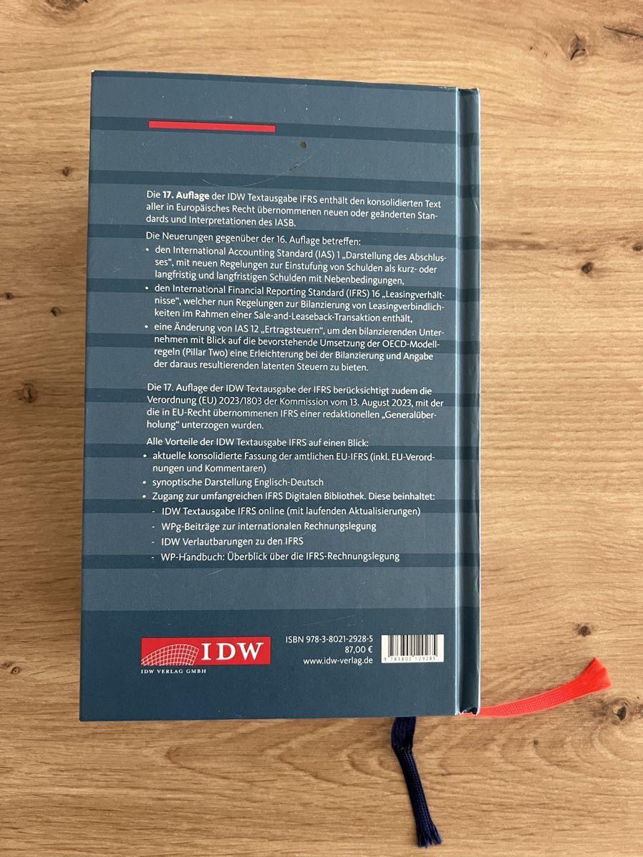 Libri: International Financial Reporting Standards IFRS – Usato da Ostermundigen venduto da noest01 1