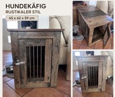 Hundekäfig im rustikalen Stil 45x62x59 cm gebraucht
