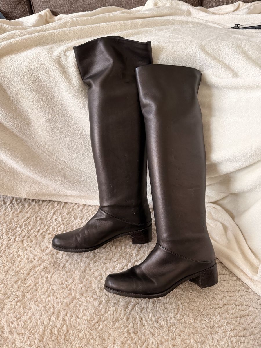 Stuart Weitzman Damenschuhe: Stuart Weitzman Lederstiefel, Gr. 38 – Gebraucht aus Zürich von Vanilglace