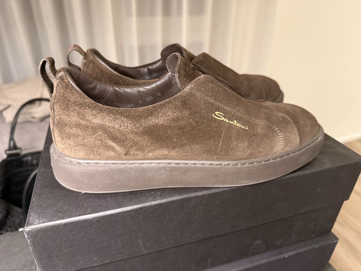 Santoni Scarpe da uomo: Santoni Wildleder braun Grösse 41 – Usato da Hausen AG venduto da marsonadel
