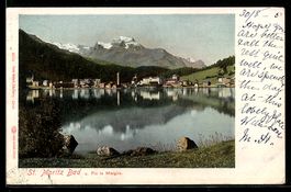 St. Moritz Bad, Ortsansicht mit Piz la M