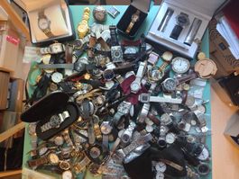 MEGA LOT ARMBANDUHREN ca.10 Kg !für Projekten,Ersatz DEFEKT!