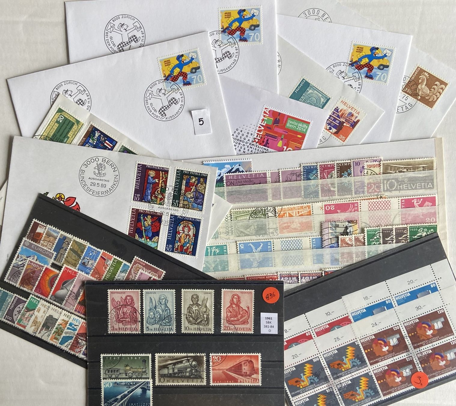 Tutti i francobolli: Set Schweizer Briefmarken   5 – Usato da Böckten venduto da Hansi36