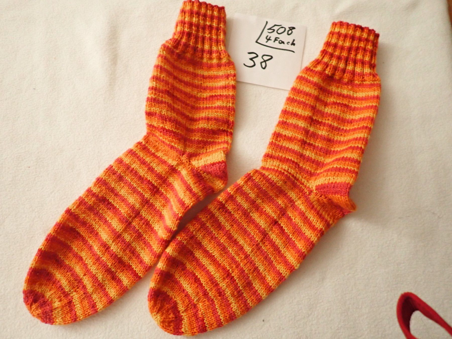 Calze: Handgestrickte Wollsocken  Gr.38   (508) – Nuovo e nell'imballaggio originale da neuenhof venduto da Caterchen
