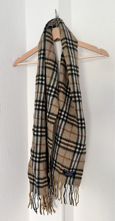 Burberry Scarf Nova Check 100% Cashmere Made in England