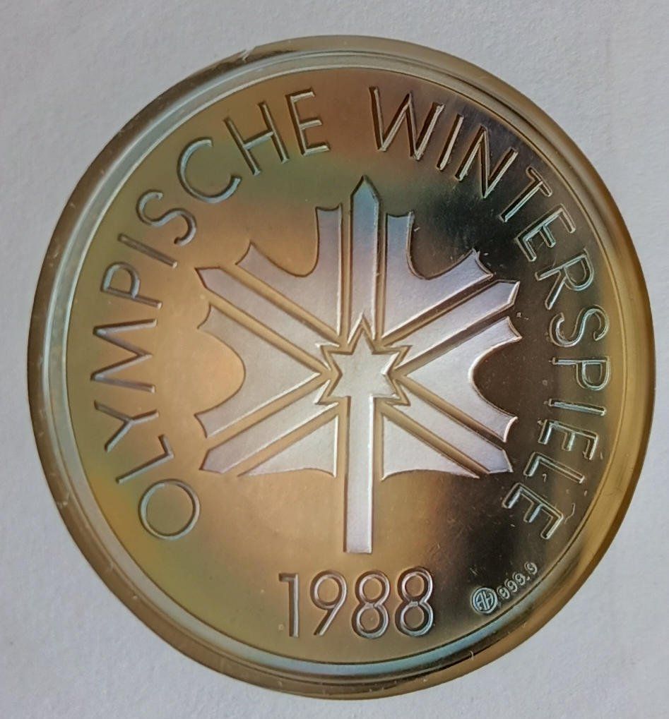 Tutti le monete: Numisbrief Olympische Winterspiele 1988 mit Silber ab 1 Fr. – Usato da Luzern venduto da Vreneli_1 2