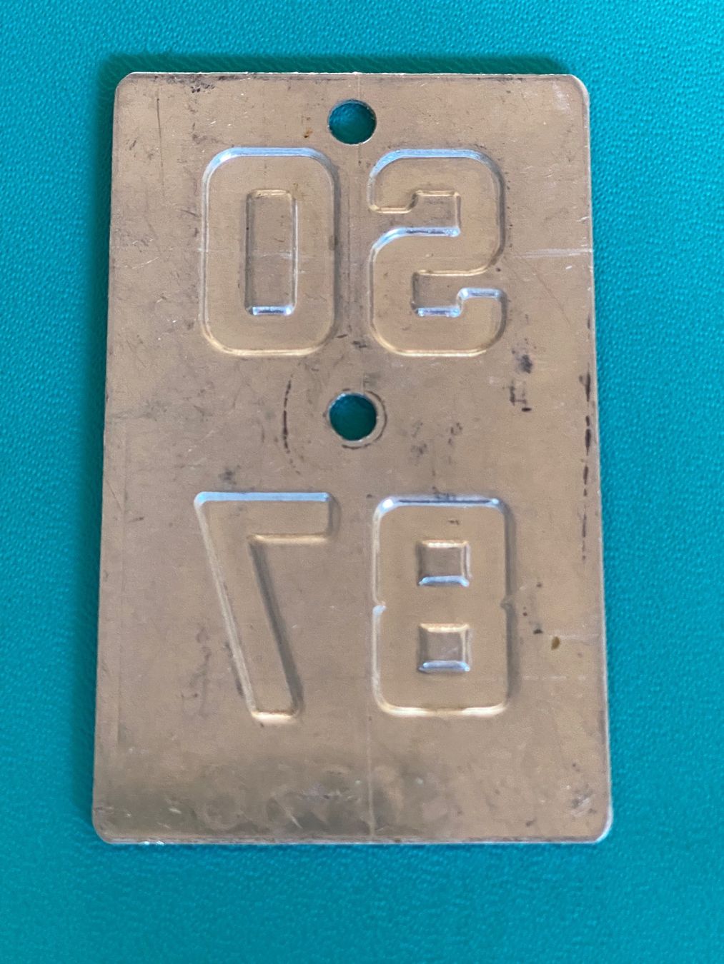 Insegne: Velonummer SO 87 / Plaque Vélo – Usato da Schnottwil venduto da Chasarmar 1