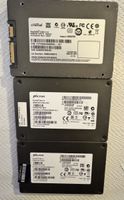 3 SSD Festplatten Crucial Micron 256GB SATA gebraucht