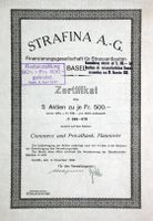 Strafina AG, fèr Strassenbauten, Basel - 1929