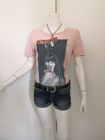 🤩MANGO T-SHIRT ROSA & DRUCK & MASCHEN