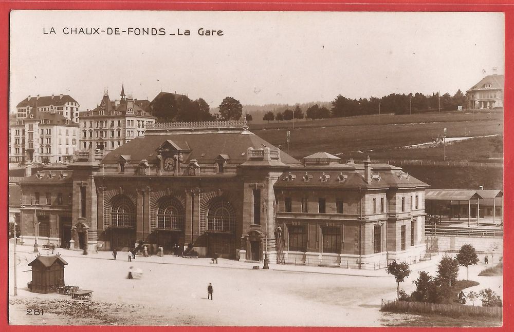 La ChauxdeFonds La Gare / Bahnhof Fotokarte ca. 1920 Kaufen auf