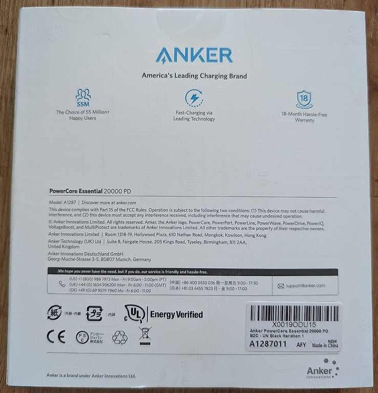 Batterie: Anker Powercore Essential 20000 PD – Nuovo e nell'imballaggio originale da Spiez venduto da chr_9ycr 2