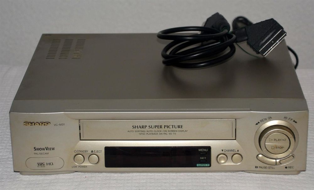 SHARP 1981 magnétoscope VC-7300 VHS à cassettes vidéo