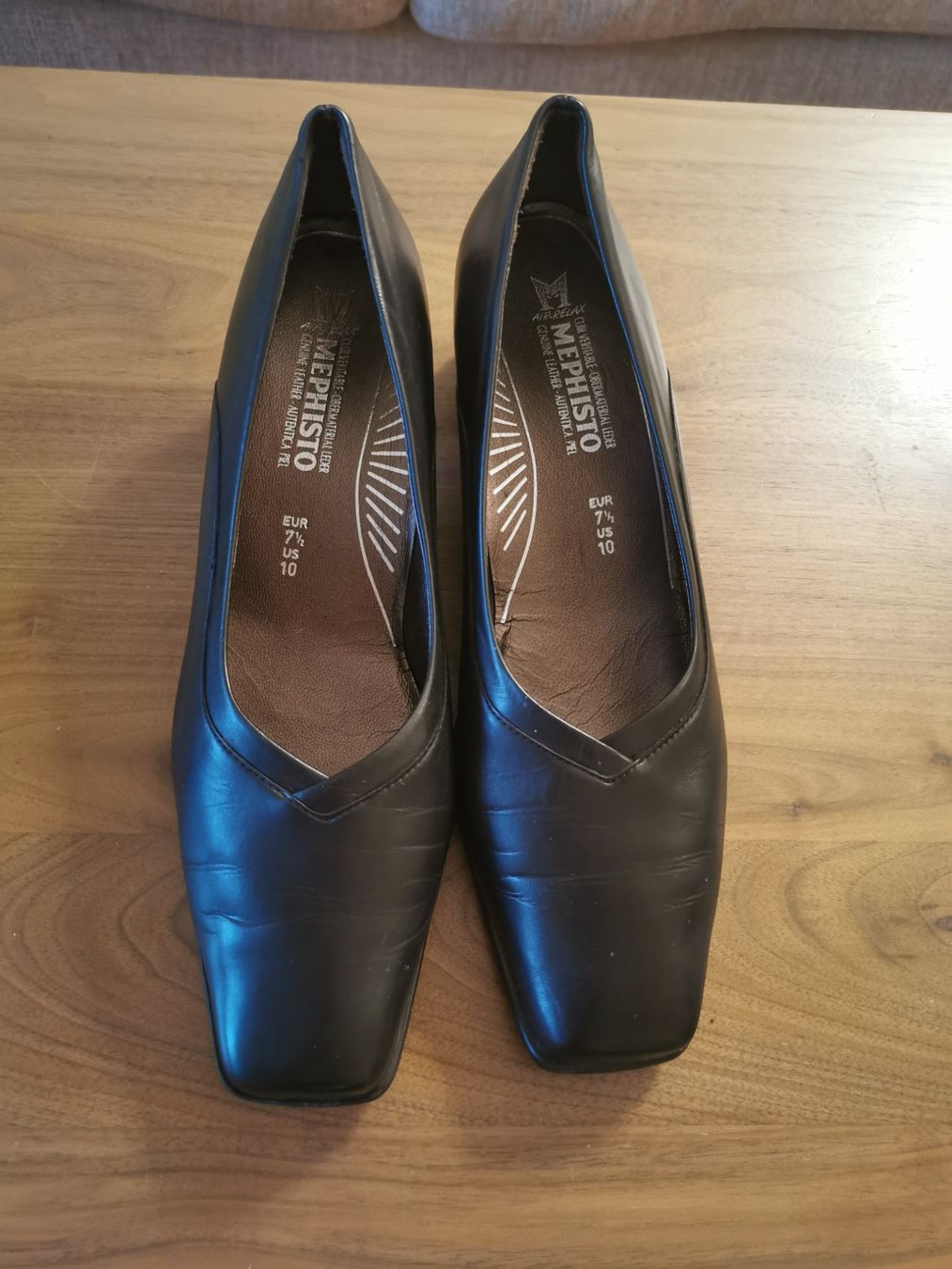 Mephisto Scarpe da donna: Damenschuhe Leder Mephisto Gr. 41, schwarz – Usato da Greifensee venduto da Lotusblume3 4