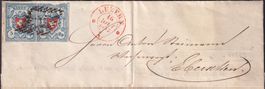 1852: Rayonbrief LUZERN- Ebersecken, T.15+16 U-LU, K:4'000.-