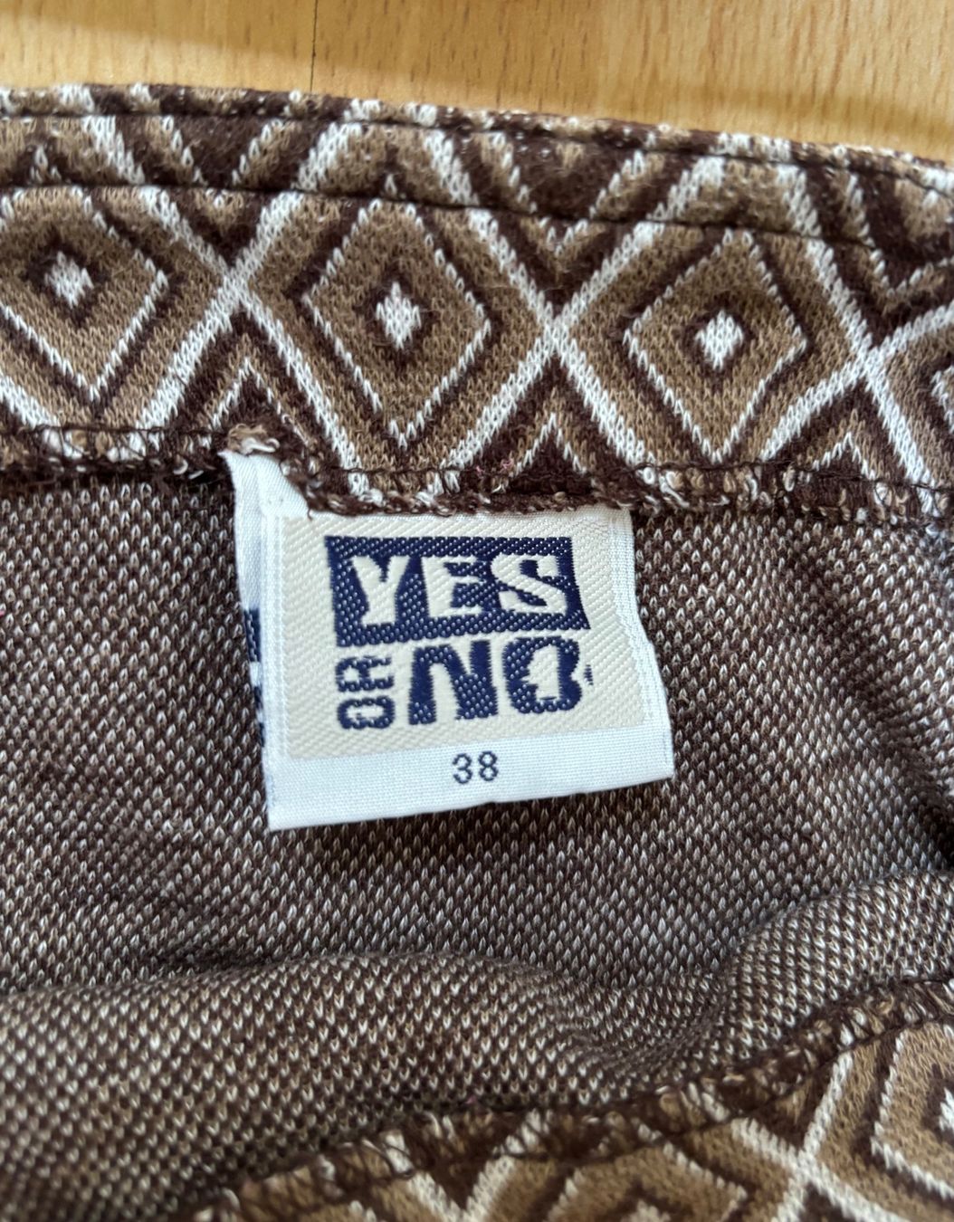 Yes Or No Gonne: Mini Rock - Braun gemustert - Grösse 38 – Usato da Zofingen venduto da Justizia_01 2