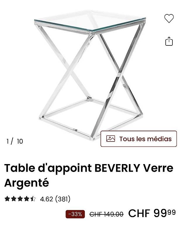 Beliani Tables: Table d'appoint – D'occasion à Vich par NatachaCK 1