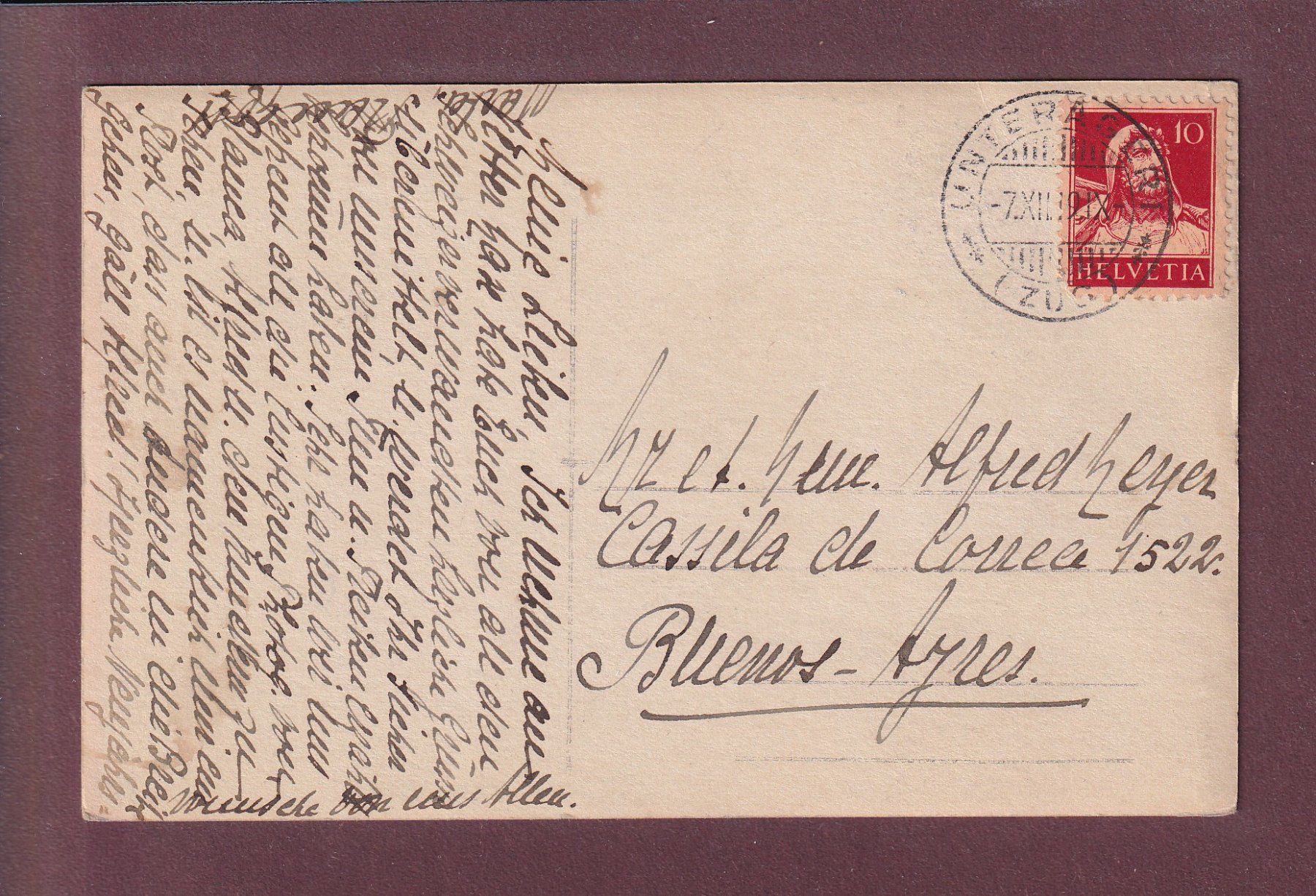 Cartes postales: Foto - UNTERÄGERI - 1919 – D'occasion à Pully par nicecards 1