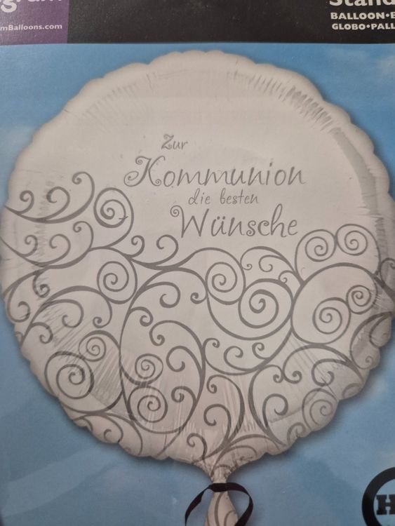Unique Folienballon Zur Erstkommunion – Goldfarben, 45,7 Cm, Mit Kreuz-Motiv