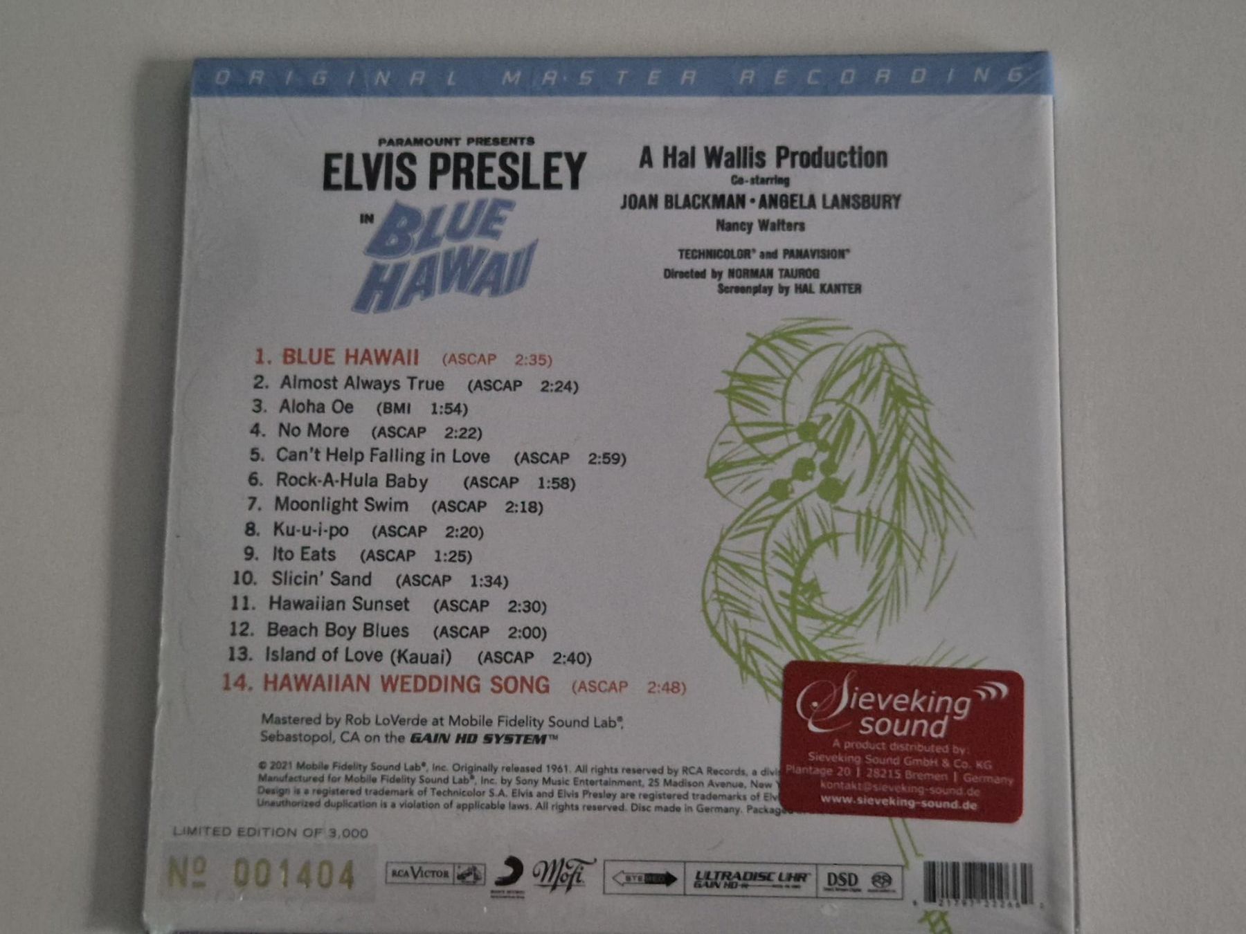 CDs: ELVIS PRESELY - BLUE HAWAII - SACD – Gebraucht aus Basel von Patiscat 2