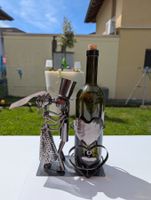 Metall Brautpaar - Wein ständer Hochzeit Geschenkidee...