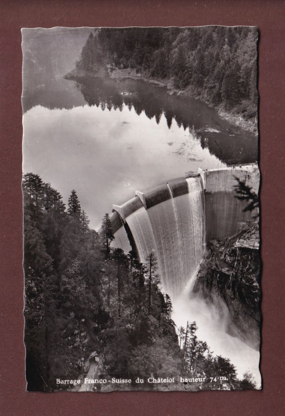 Cartoline postali: Barrage du CHÂTELOT – Usato da Pully venduto da nicecards-shop