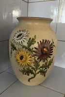Keramikvase handbemalt Albert Hans, Chrysanthemen